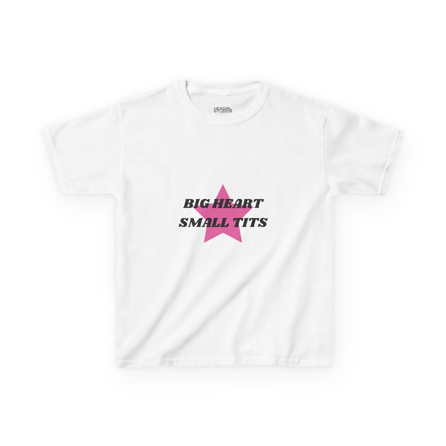 Big Heart Small Tits Pink - Baby Tee