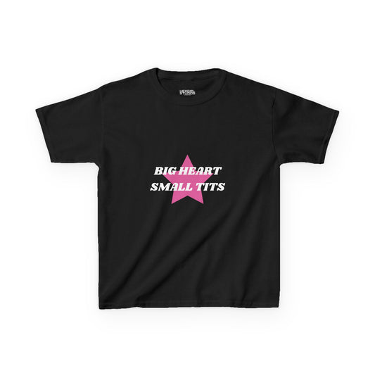 Big Heart Small Tits Pink - Baby Tee