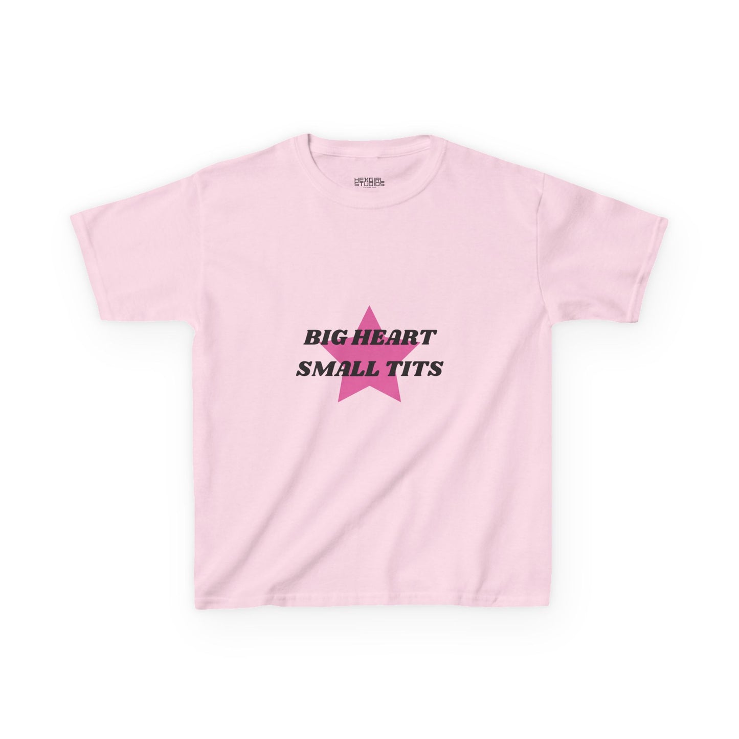 Big Heart Small Tits Pink - Baby Tee