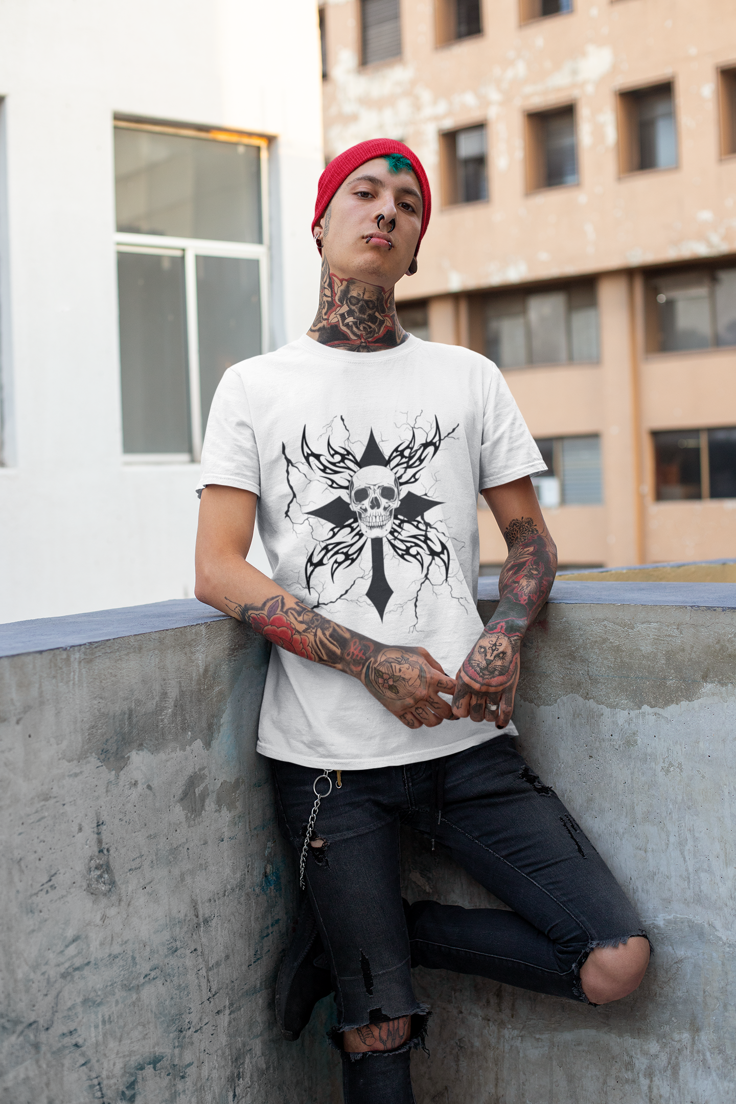 Skull Cross Graphic Tee